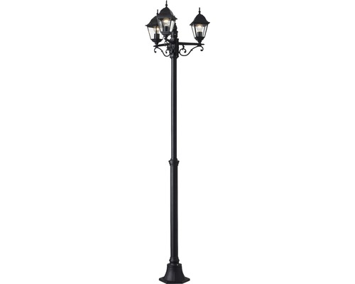 Kandelaar IP44 3-lamp HxØ 2000x580 mm Nissi zwarte kandelaar metaal