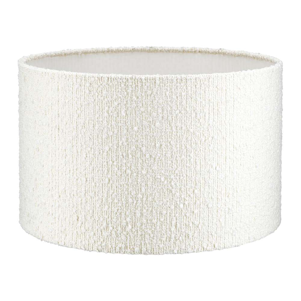 Cilinder 25x25x16cm Aspen bouclé blanc