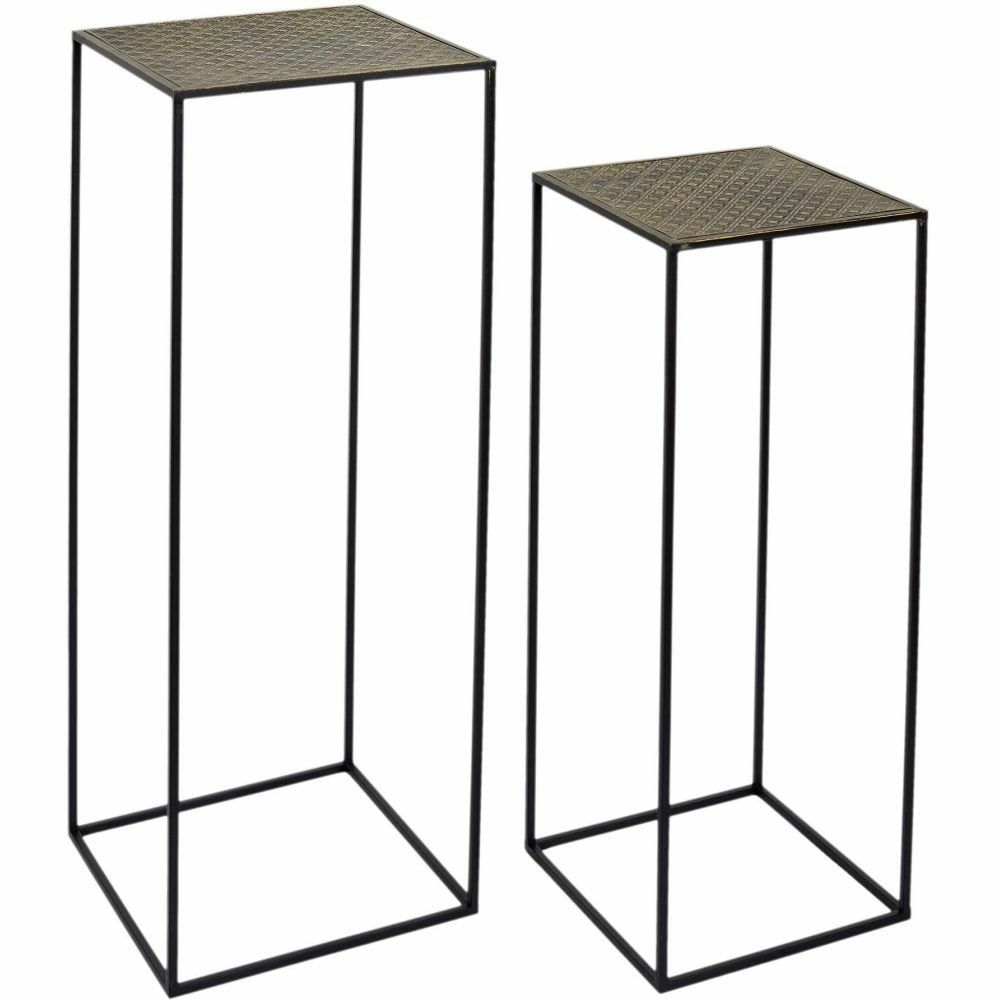 Sellette en métal martelé mirage (lot de 2)