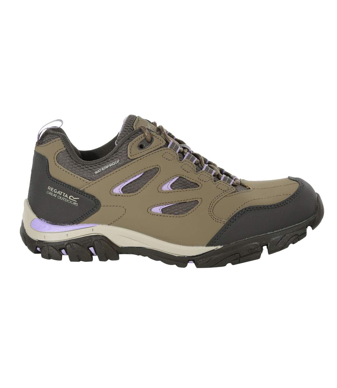 Regatta - Chaussures de randonnée HOLCOMBE - Femme (Marron / Lilas pastel) - UTRG3704
