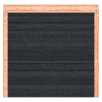 Tuinhuis Douglas Zwart Zweeds Rabat 695x255cm