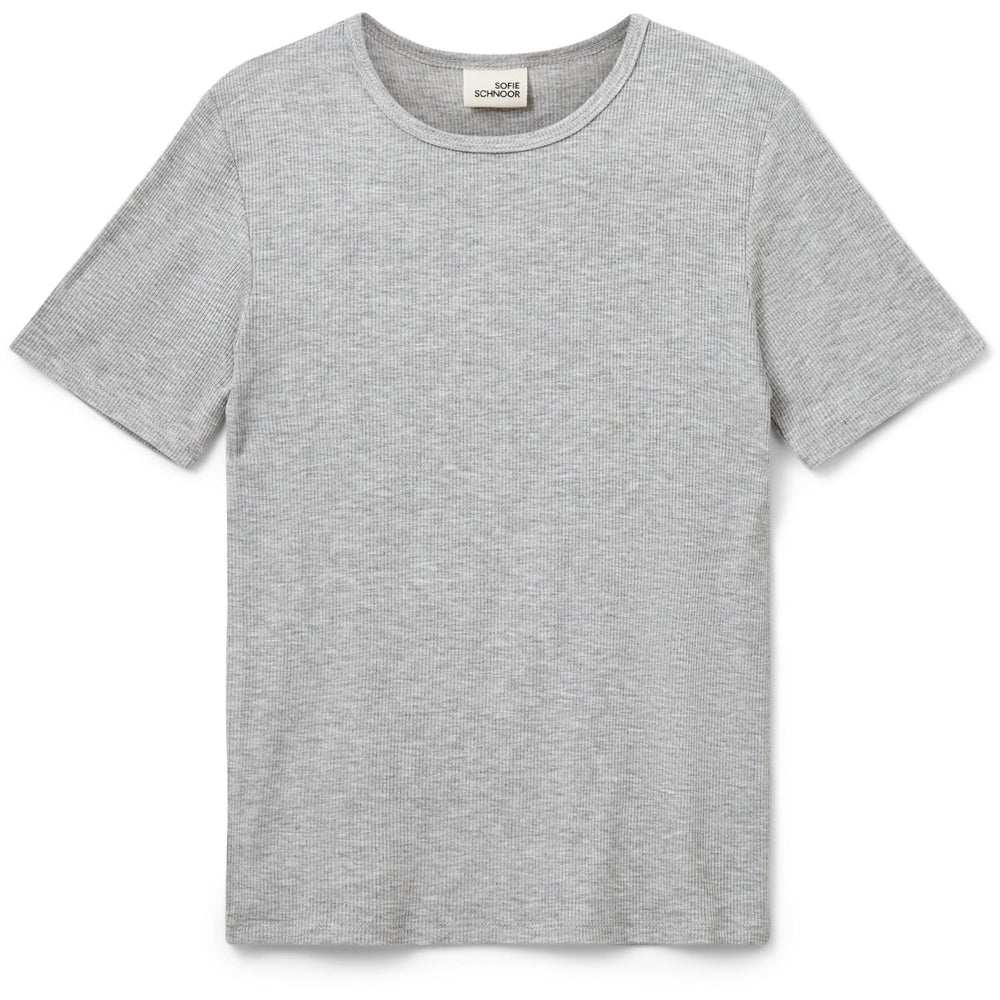 Køb Sofie Schnoor Grey Mel Nataliasy Rib T-shirt