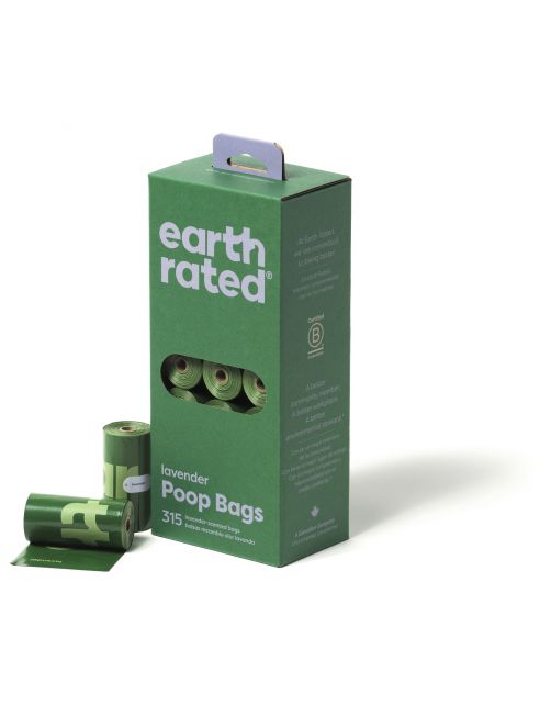 Earth Rated Poepzakjes Navulling Lavendel - Hondenpoepzakjes - 21 rol
