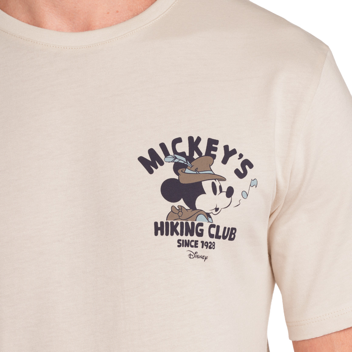 Jonas Nielsen Micky Maus T-Shirt mit Rücken-Print beige