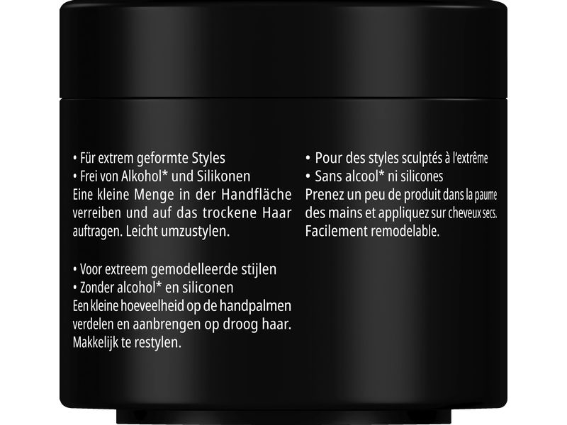 Syoss Haarwachs Extrem Power Hold 150 ml Haarpaste bietet Pflege und Stärke, mit Vitamin-Komplex