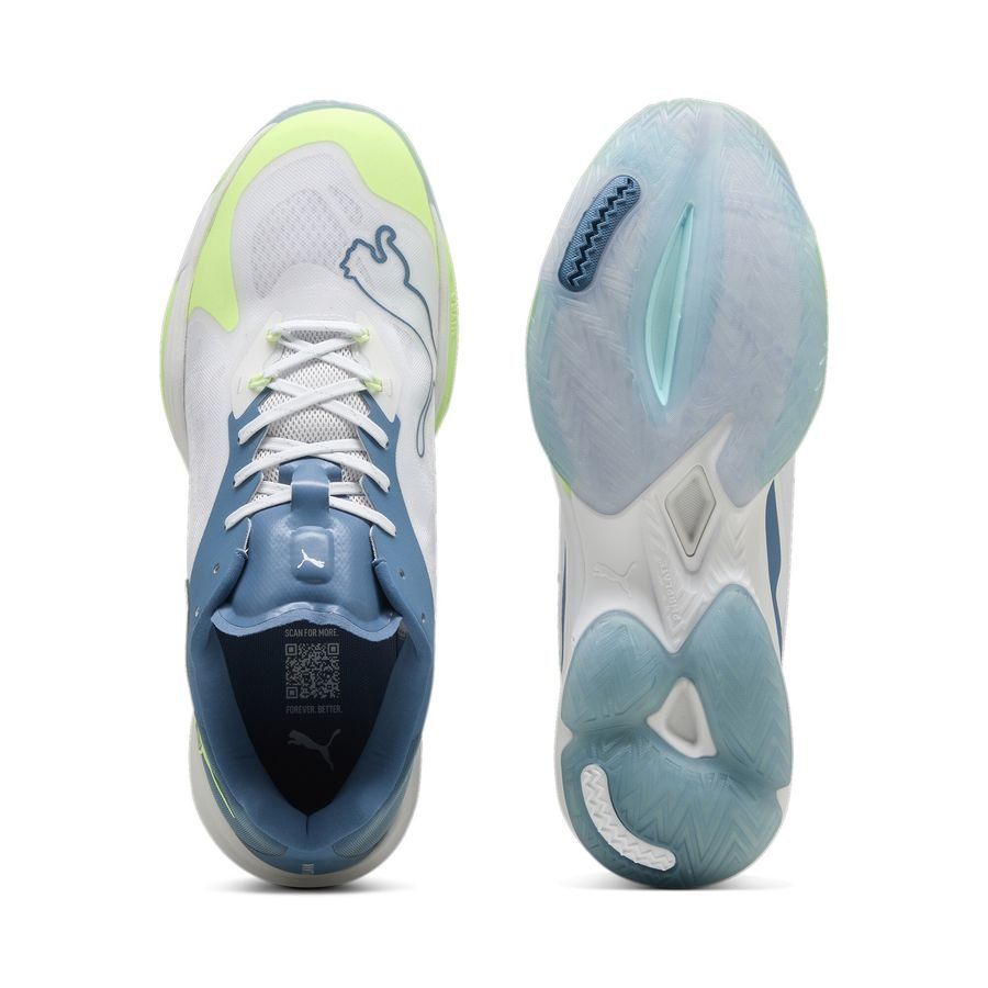 PUMA Chaussures d'entraînement Vintage Nitro - Blanc/Bleu/Fizzy Apple