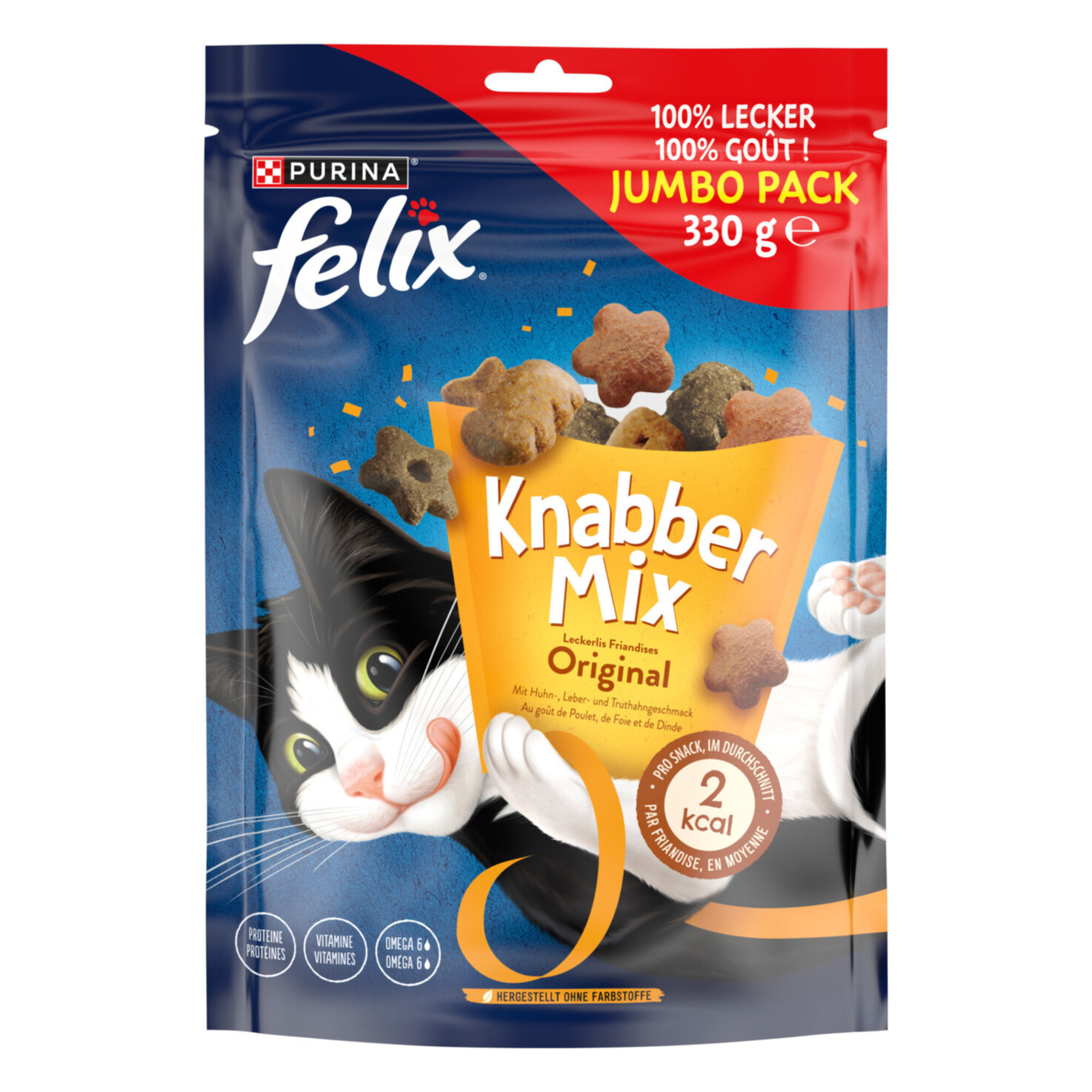 Felix Knabber Mix Katzensnack Original