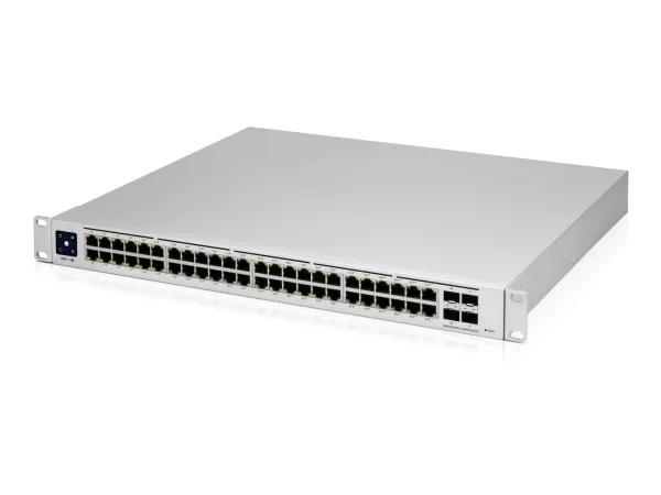 Ubiquiti UniFi Switch USW-PRO-48-POE - Switch - Administreret - 48 x 10/100/1000 (40 PoE , 8 PoE  )   4 x 10Gb Ethernet SFP  - monterbar på stativ - PoE   (600 W) - AC 120/230 V / DC 11,5/52 V