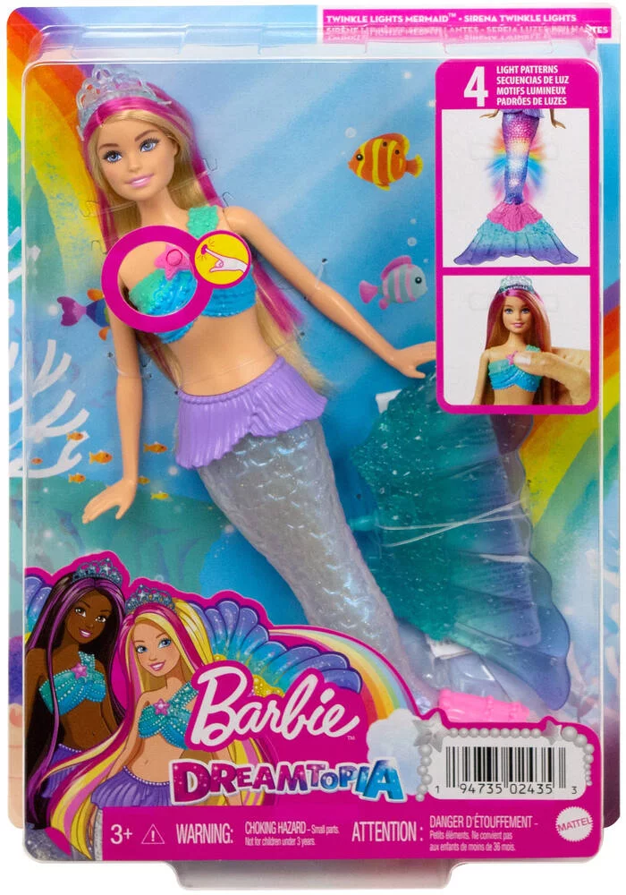 BARBIE - POUPEE SIRENE LUMIERES DE REVE
