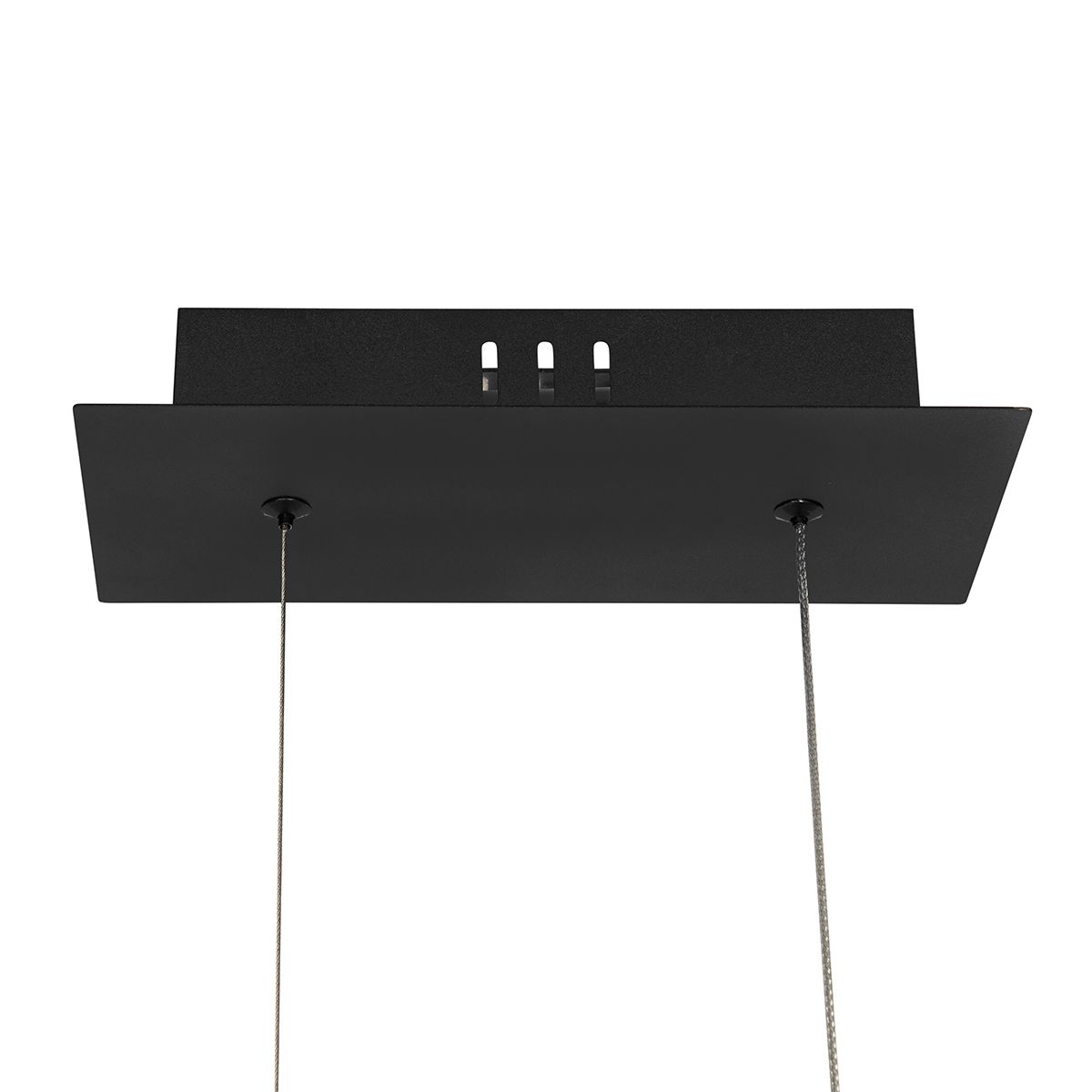 Landelijke hanglamp hout incl. LED met touchdimmer - Platina