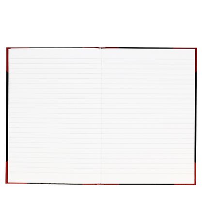 Bantex Notesbog - Linieret - B5 - Sort/R?d