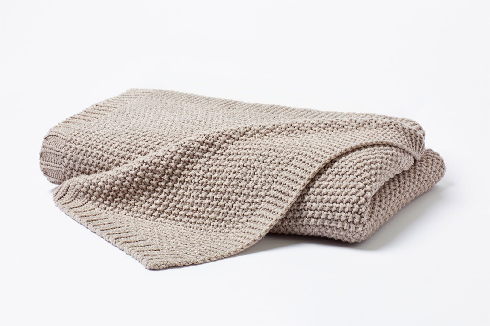 Strickdecke Stirling mittelgrau 130x170 cm
