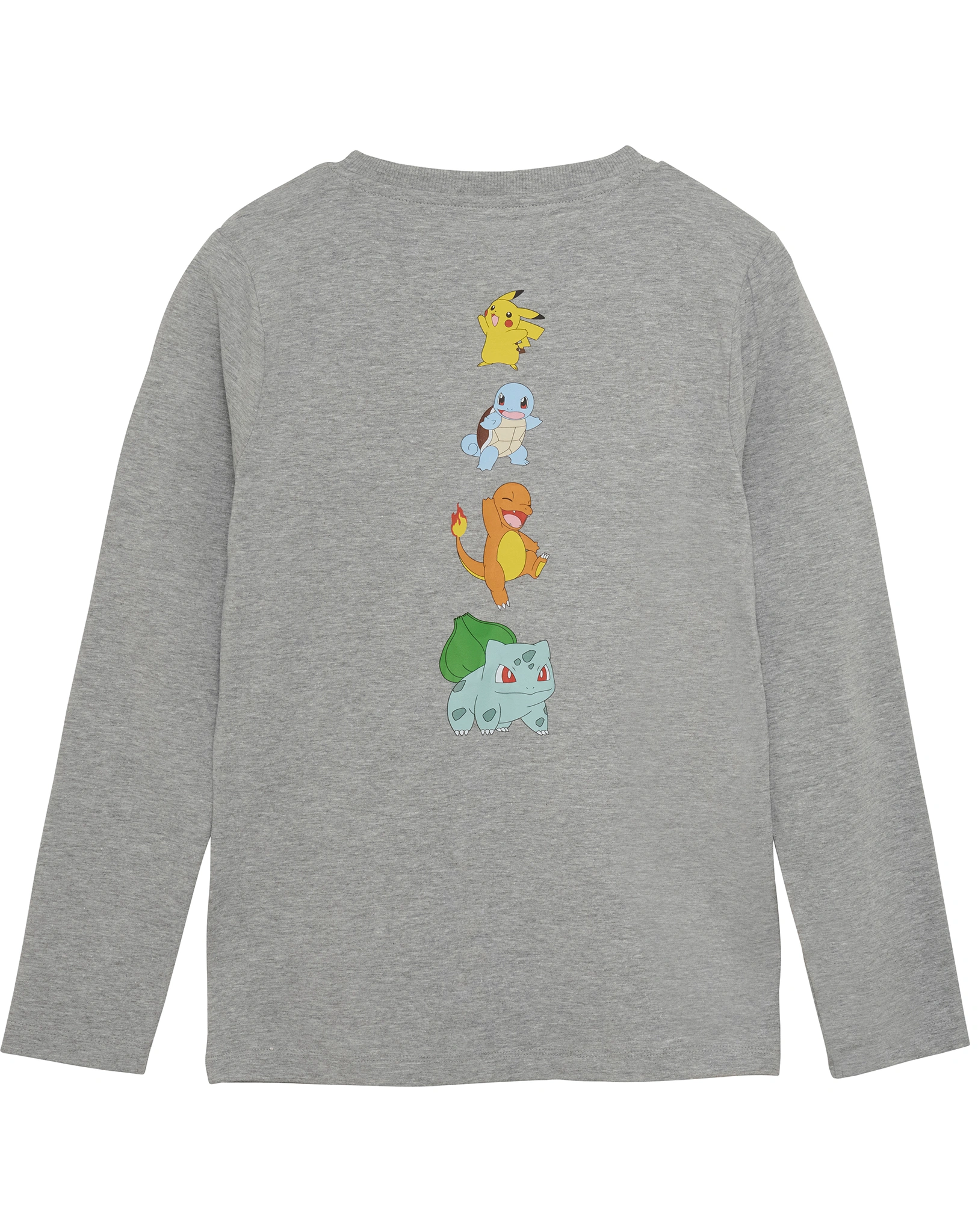 Langarmshirt PIKACHU in light grey melange