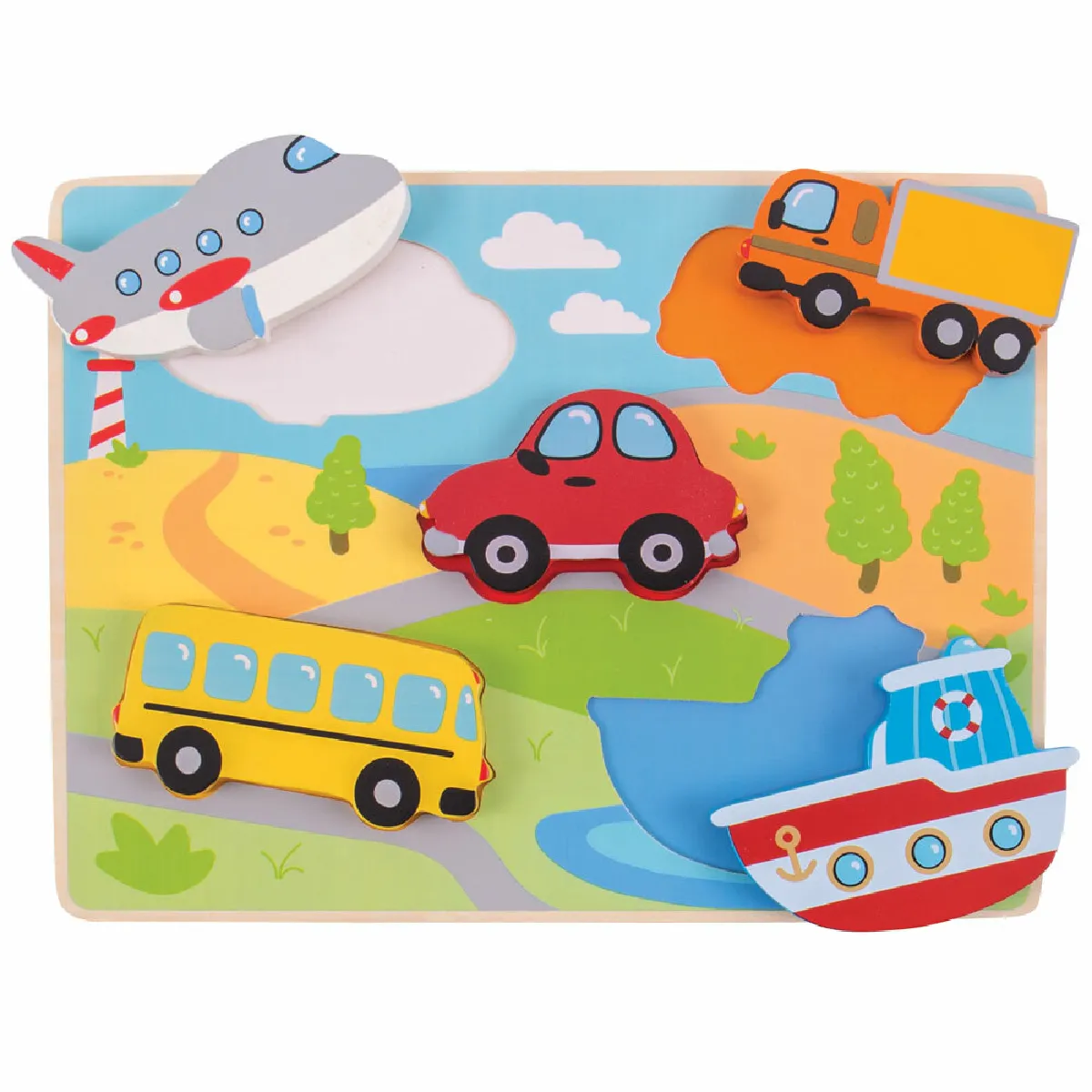 Bigjigs Toys Gros Puzzle Transport