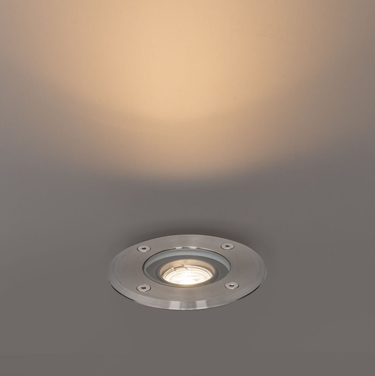 Moderne buiten grondspot staal 35 mm verstelbaar IP65 - Delux
