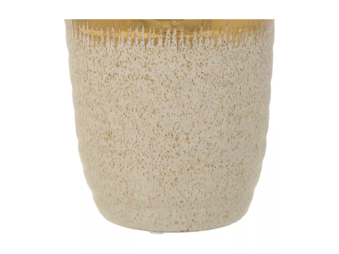Vase en céramique dorée 15x15x25,5h