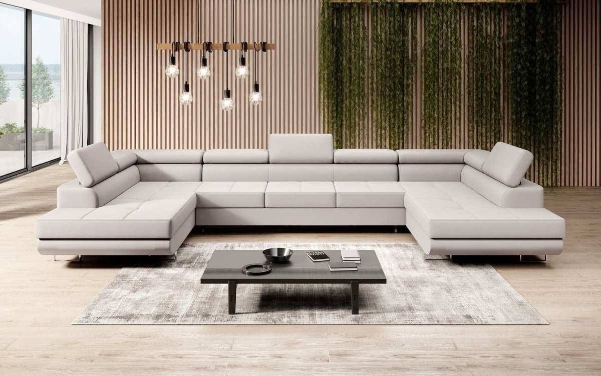 luxusbetten24 Designer Sofa Positano mit Schlaf
