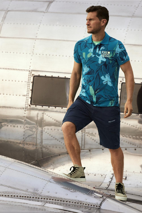 PME legend blauwe heren polo