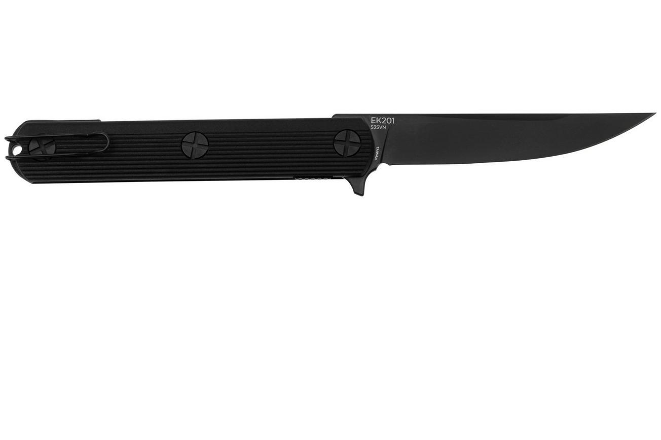 KA-BAR EK Folder EK201 Black DLC S35VN, Black GRN zakmes, Ondřej Němec design