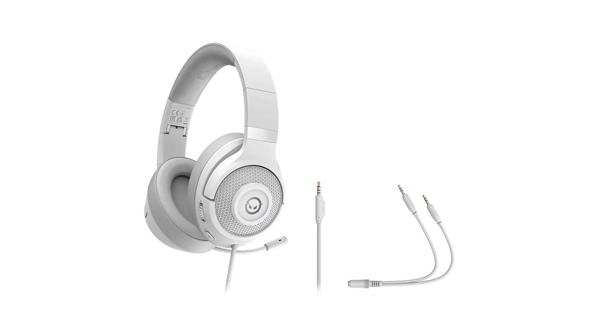 LORGARNoah 101 over-ear gaming headset  (Wit)