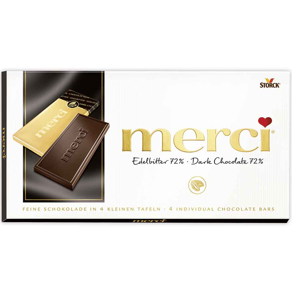 Merci feine Schokolade Edelbitter 72% 100g MHD:1.11.25
