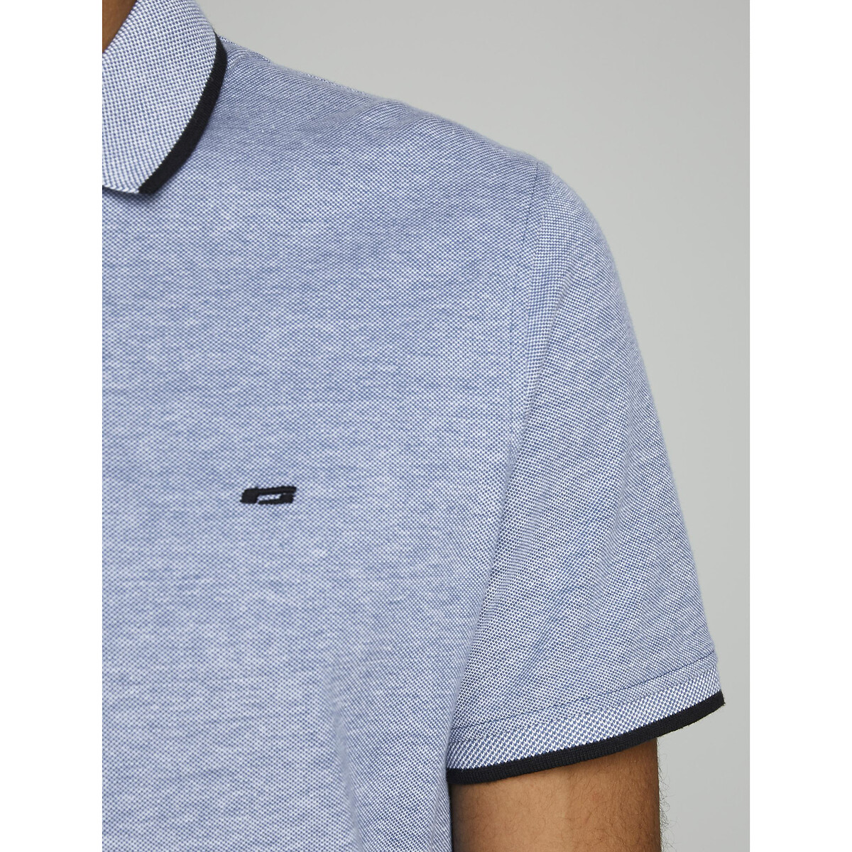 JACK & JONES<br>Camisa polo de manga curta em malha piqué