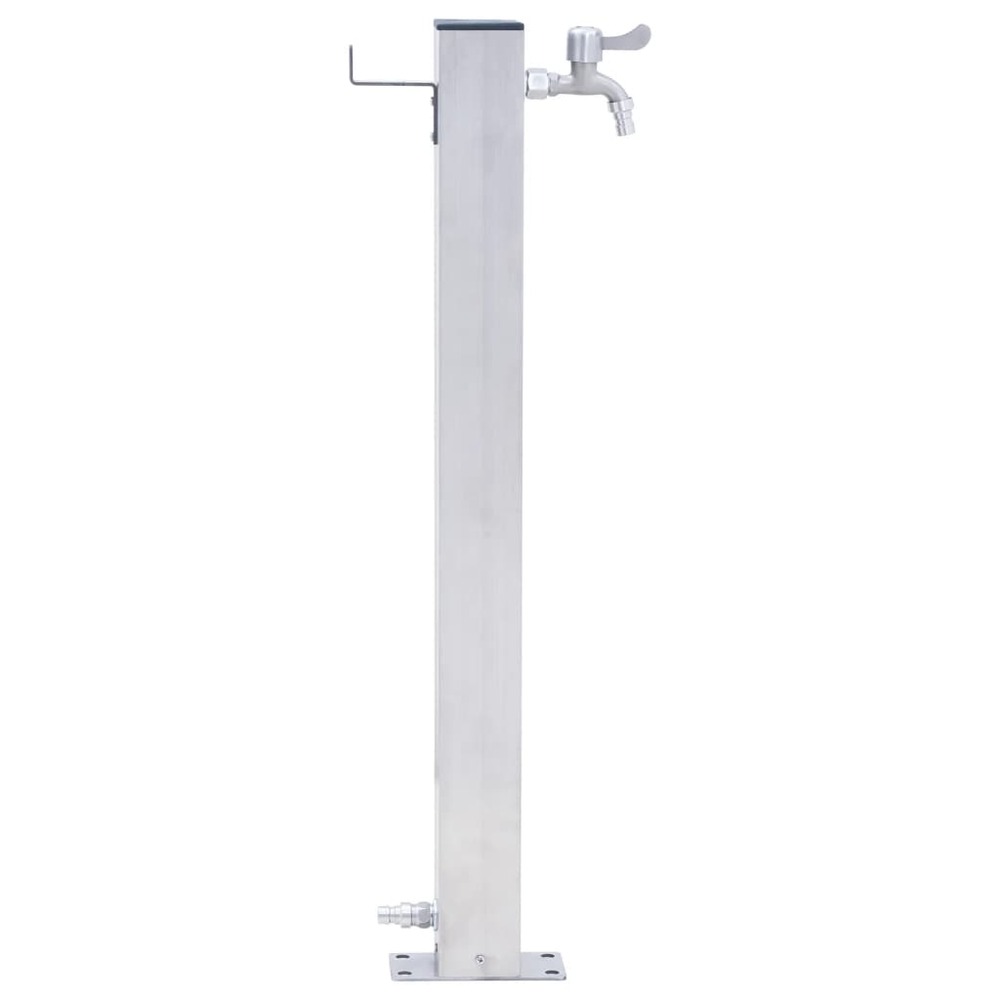 Colonne à eau de jardin 100 cm acier inoxydable carré