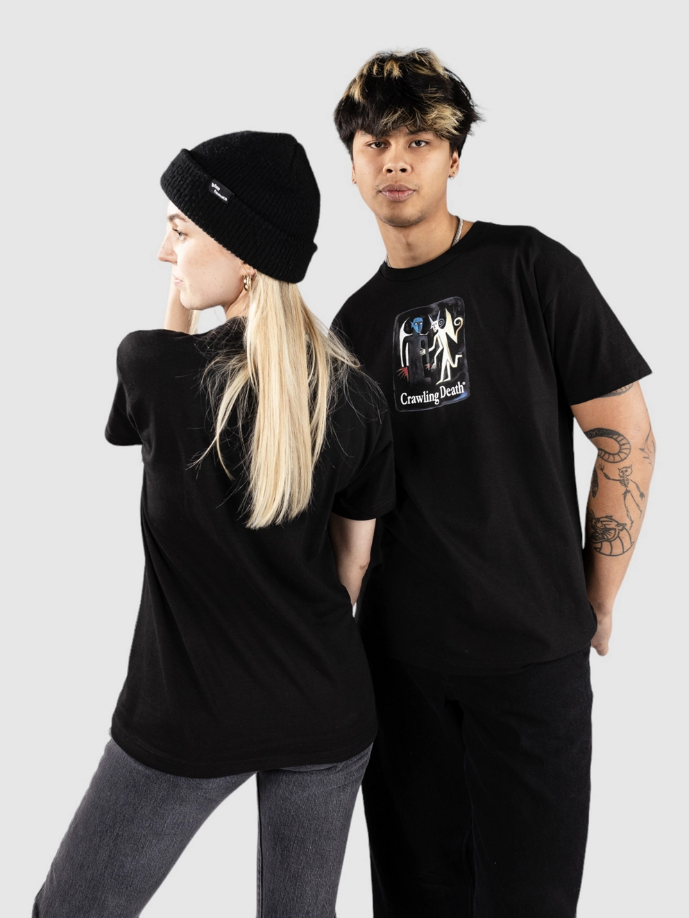 Crawling Death Angel Devil T-Shirt black