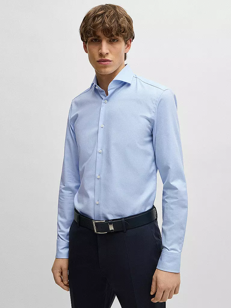BOSS Hemd Slim Fit HANK hellblau
