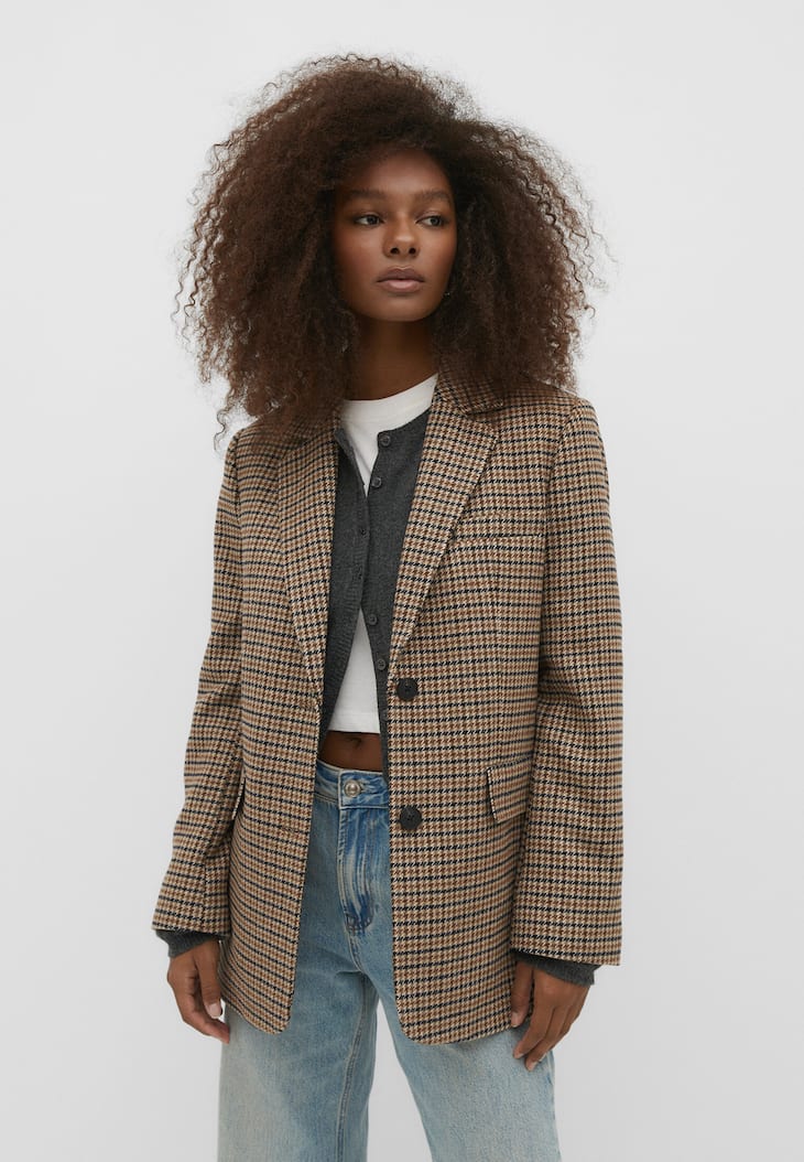 Blazer de tecido pesado