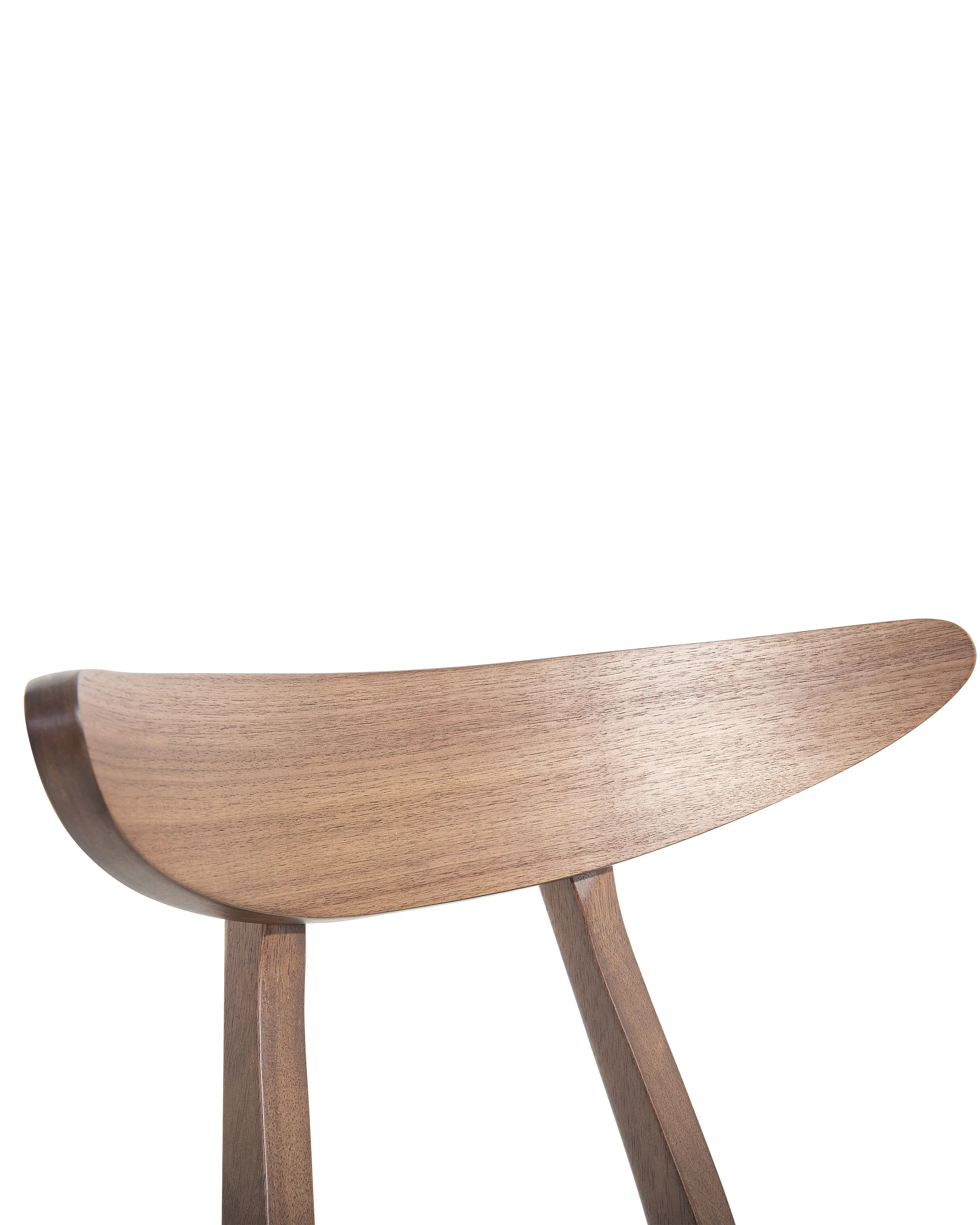 Set van 2 eetkamerstoelen LYNN Hout Donkerbruin/wit