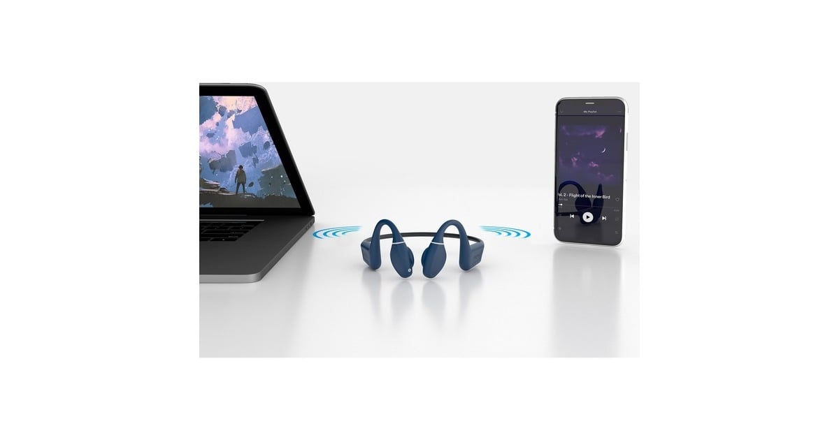 CreativeOutlier Free Pro+ bone conduction hoofdtelefoon  (Zwart, Bluetooth 5.3)