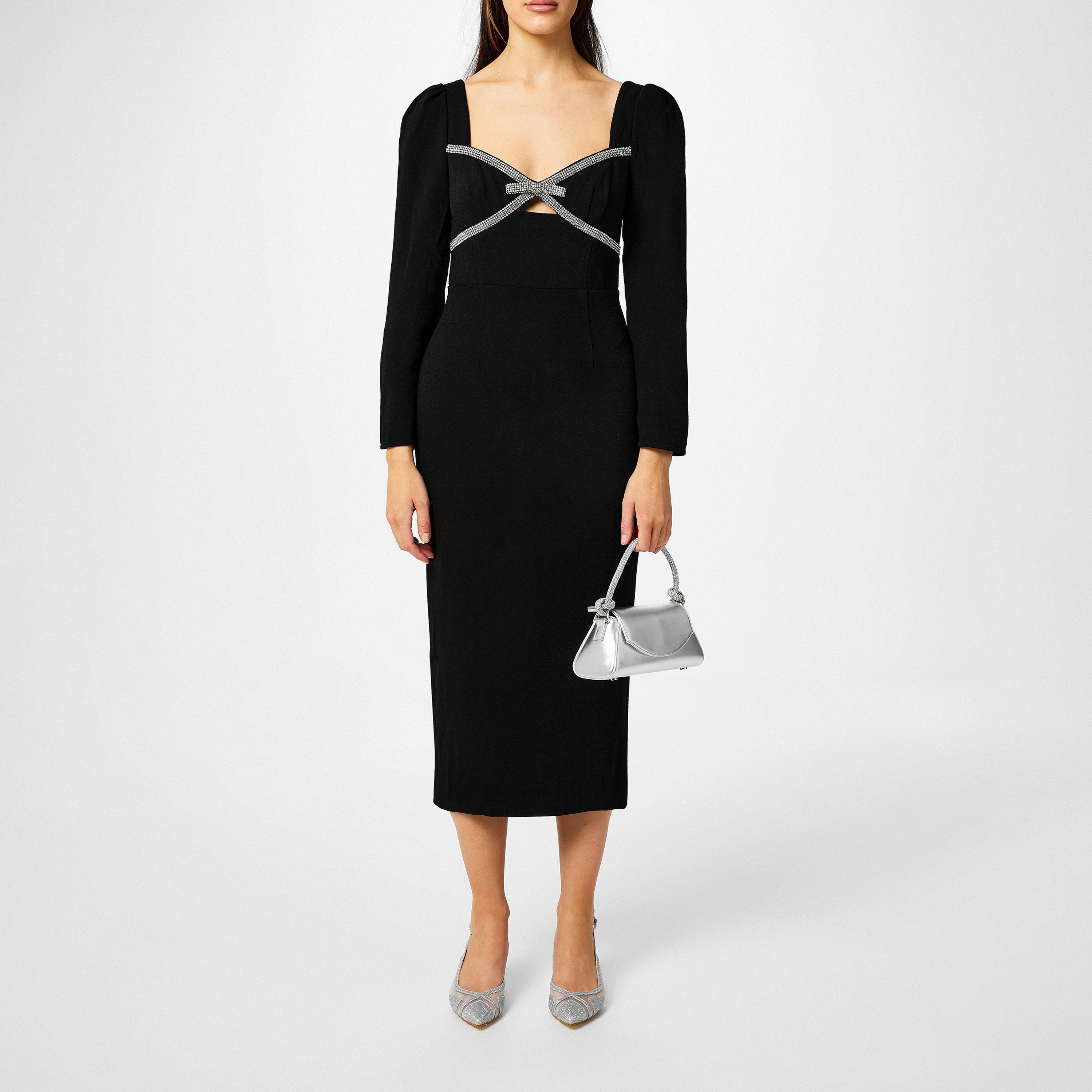 Dune London Brynley Diamante-Knot Grab Bag