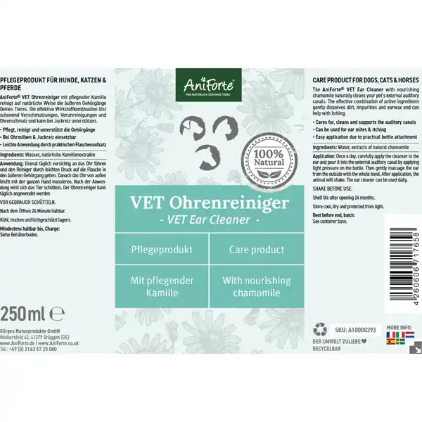 VET Ohrenreiniger Kamille