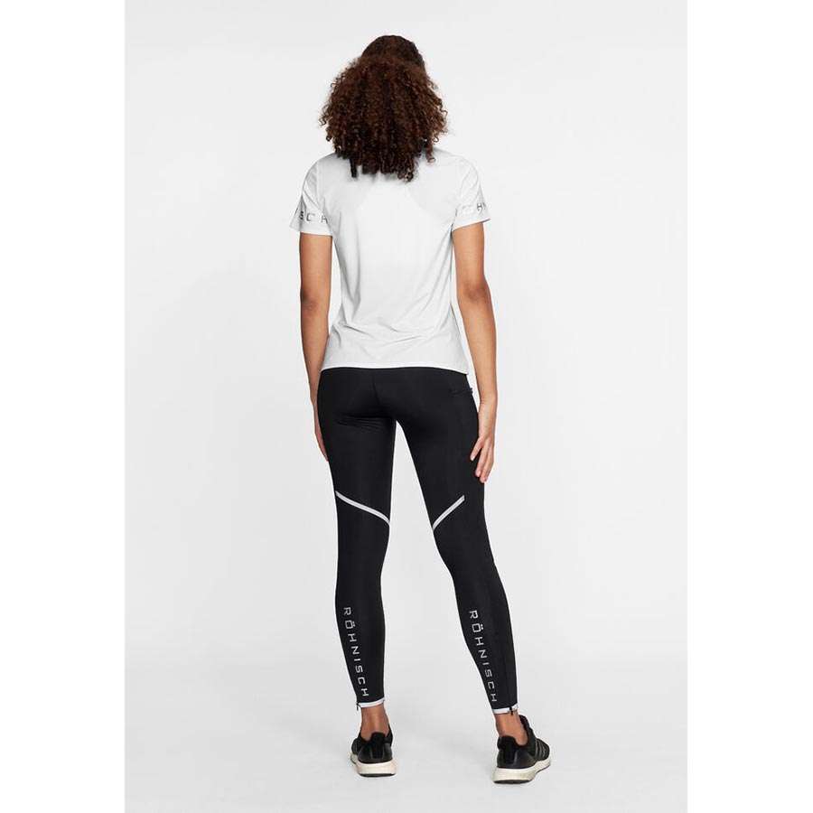 Röhnisch Heritage Hardloopshirt Korte Mouwen Wit Dames