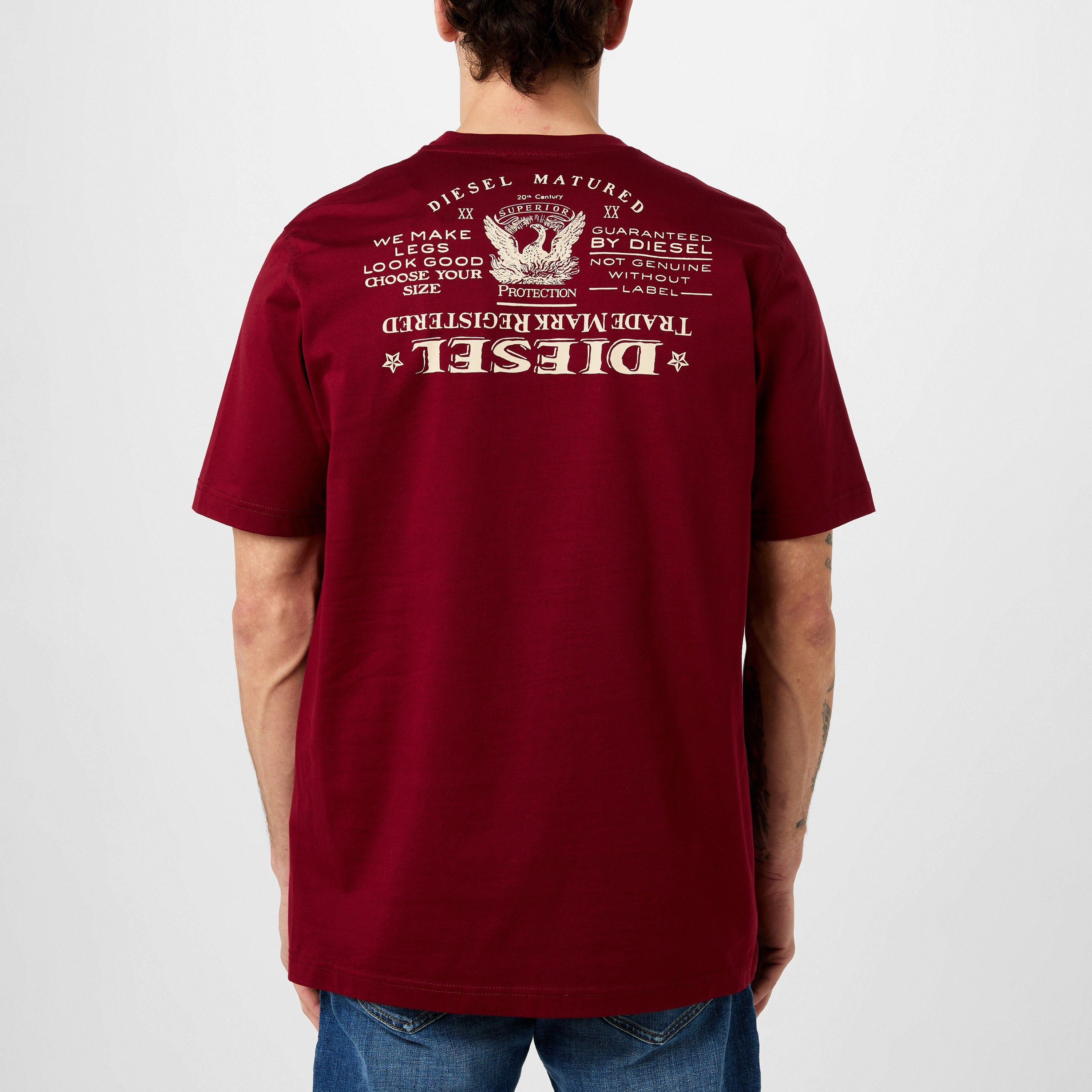 Diesel Upside Down Back Print T-Shirt