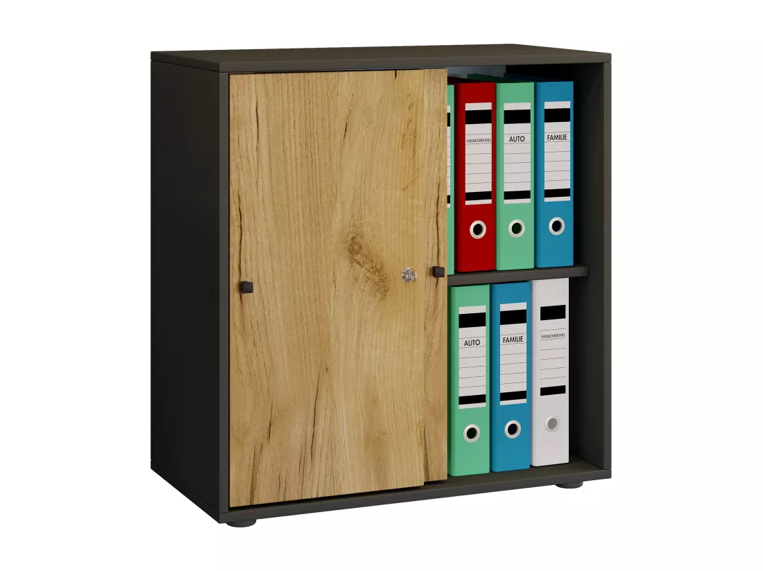 Armoire de bureau portes coulissantes Lona 2x