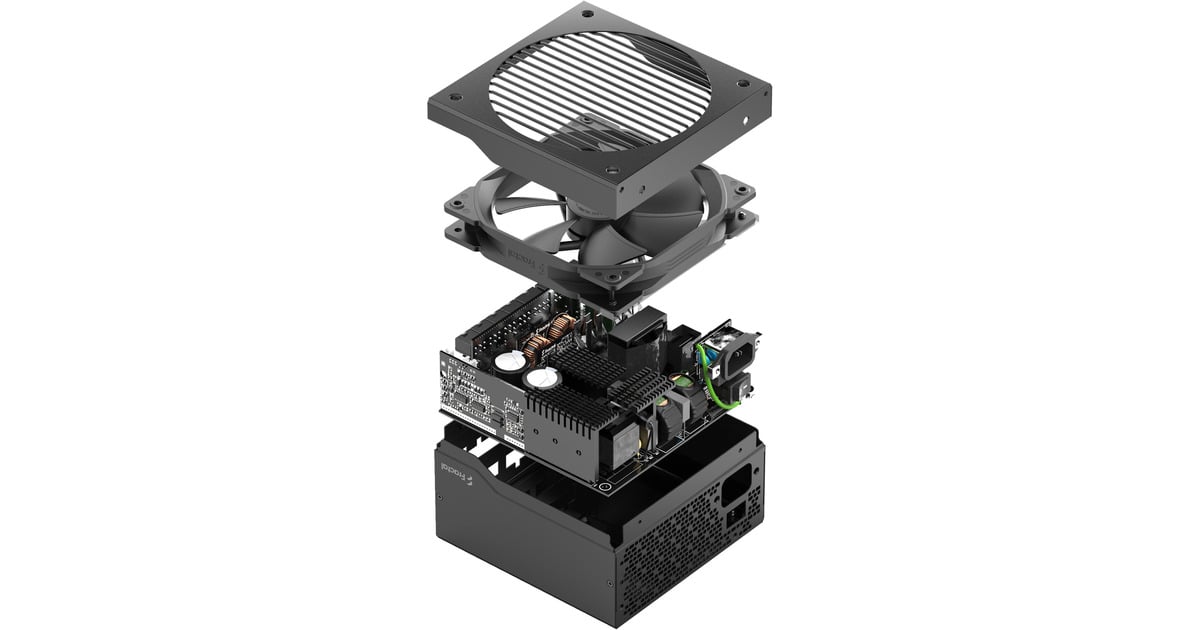 Fractal DesignION Gold 3 modulaire 750 watt voeding   (Zwart, 1x 12V-2x6, 3x PCIe)