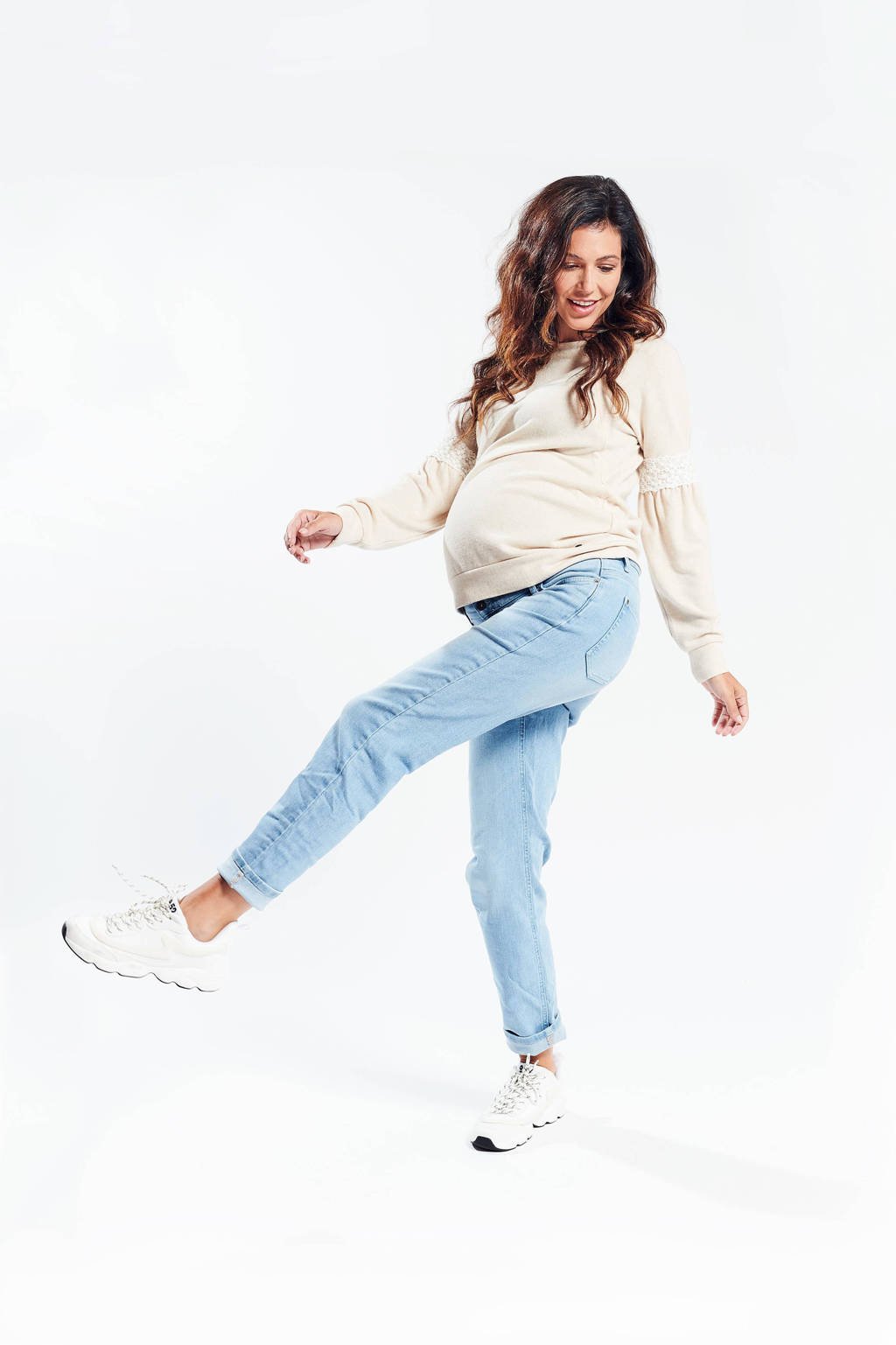 LOVE2WAIT mom zwangerschapsjeans Norah light wash