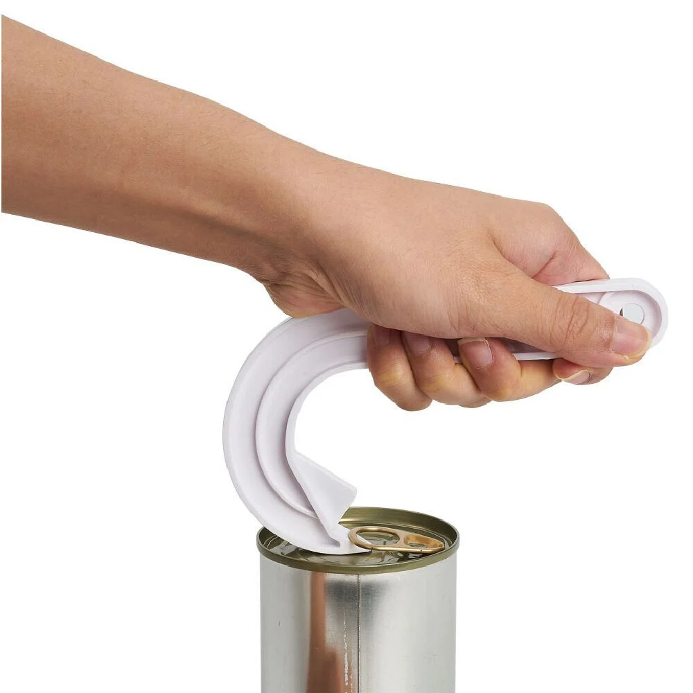 Ouvre-boîte à anneau ergonomique L15cm blanc
