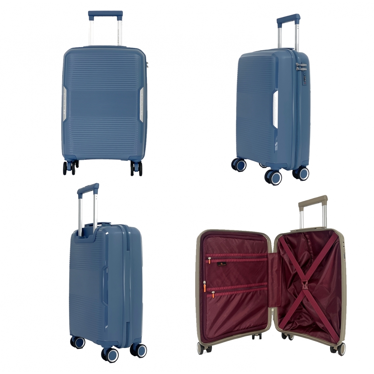 David Jones Lot 3 valises rigides dont 1 cabine David Jones PETE TSA