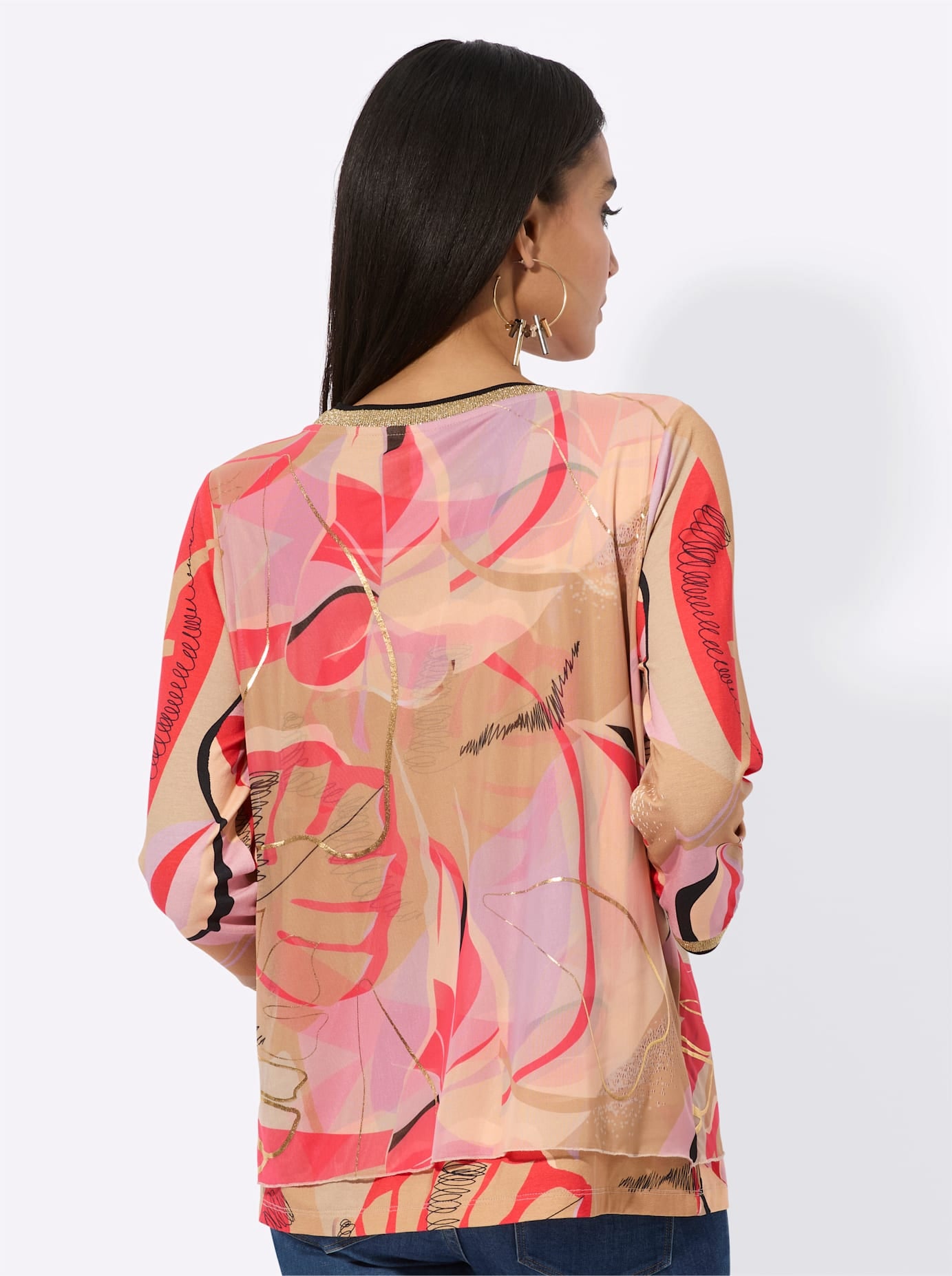 creation L Print-Shirt »Mesh-Shirt«, 1 Stk.