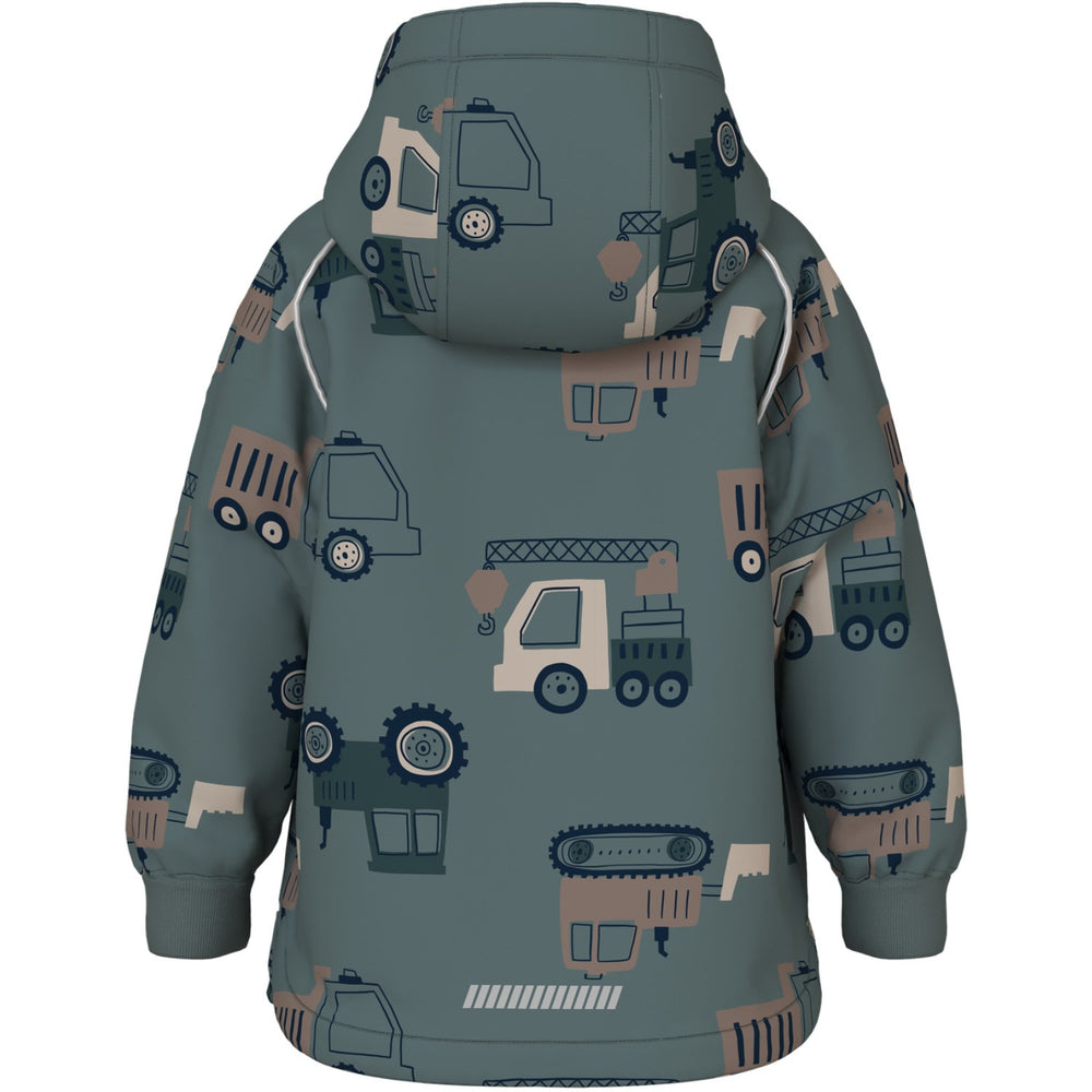 Køb Name It Balsam Green Machines Nmmalfa08 Softshell Jakke Aop Fo