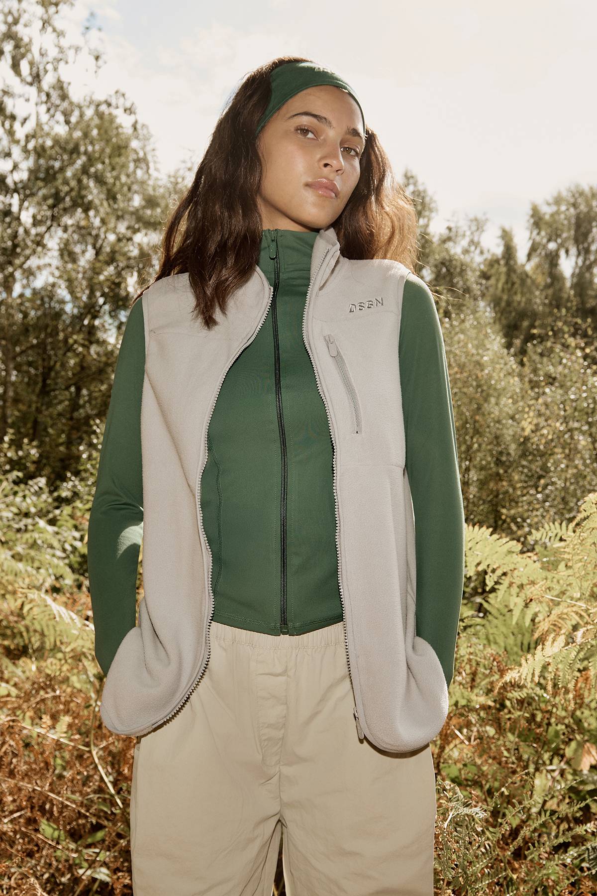 Gilet DSGN Studio Sport en Polaire avec Détail Poche