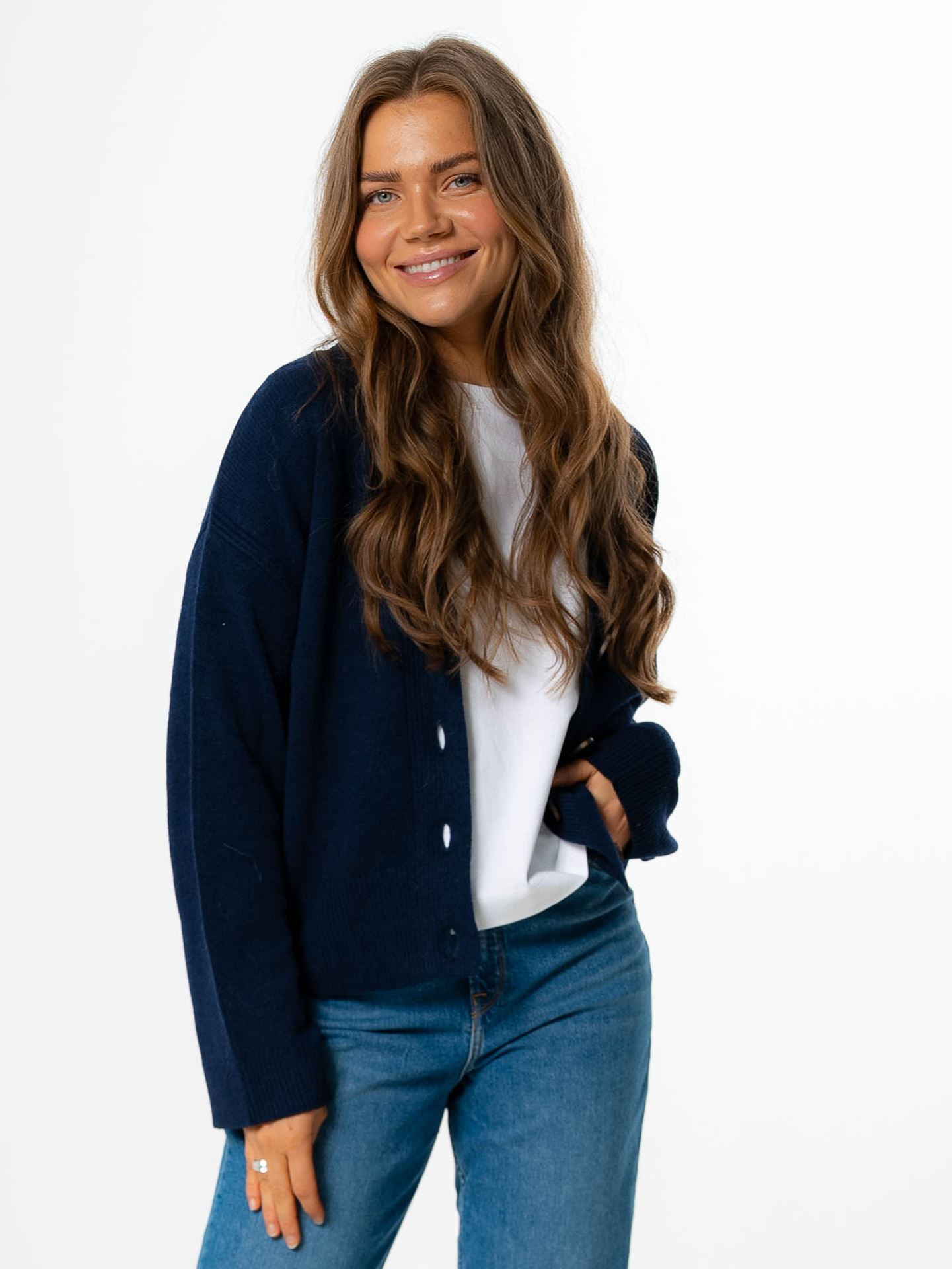 Frido Long Sleeve Wide Knit Cardigan