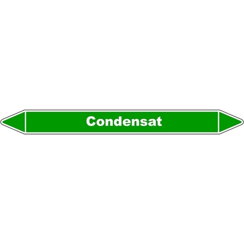 Marqueur de Tuyauterie - Condensat - vert - NFX 08-105 - Vinyle Laminé