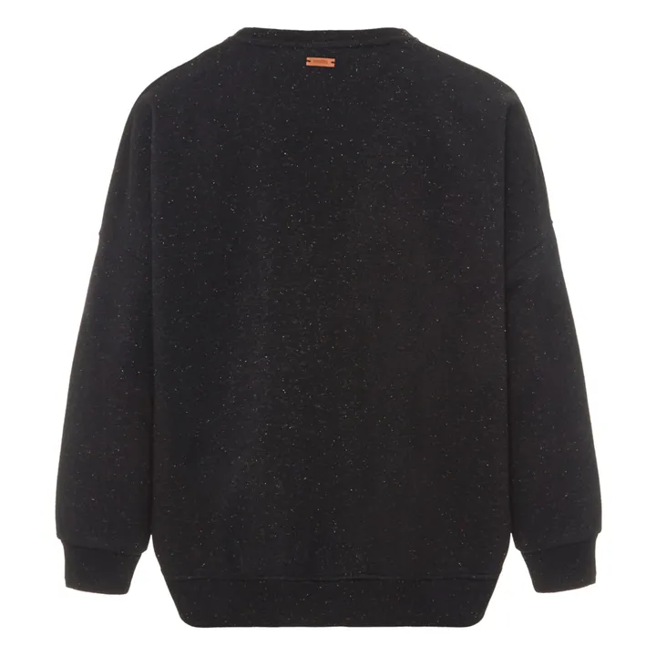 Sessùn Sweat Chebbi Coton Moucheté | Noir