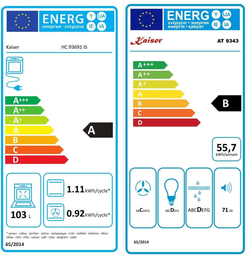 Kaiser Induktions-Standherd HC 93691 IS, Elektro Standherd 90 cm mit Induktionskochfeld, 5 Kochzonen, Selbstreinigung, 115 L + Dunstabzugshaube 90 cm AT 9343
