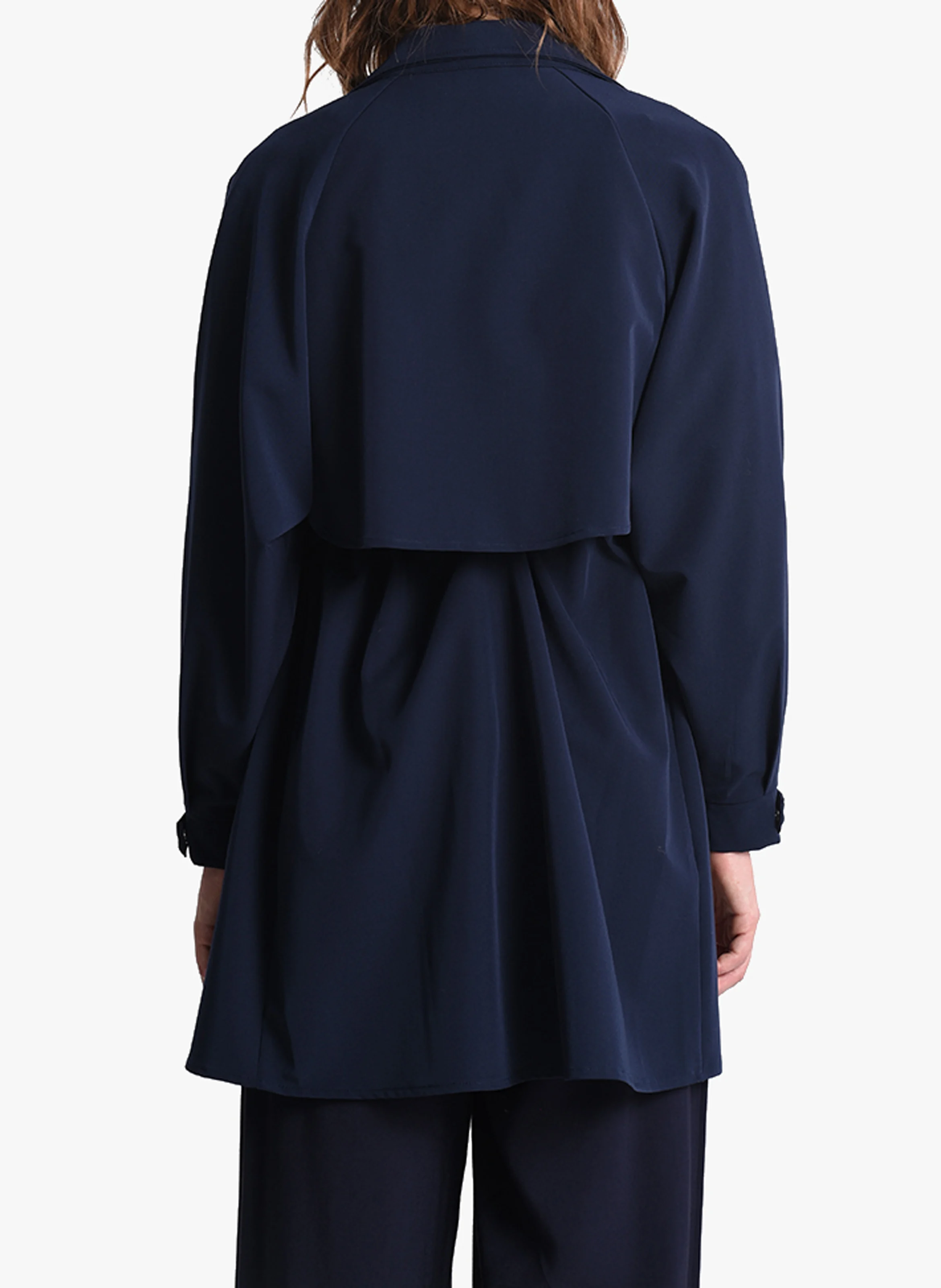 Veste croisée à col revers | Bleu