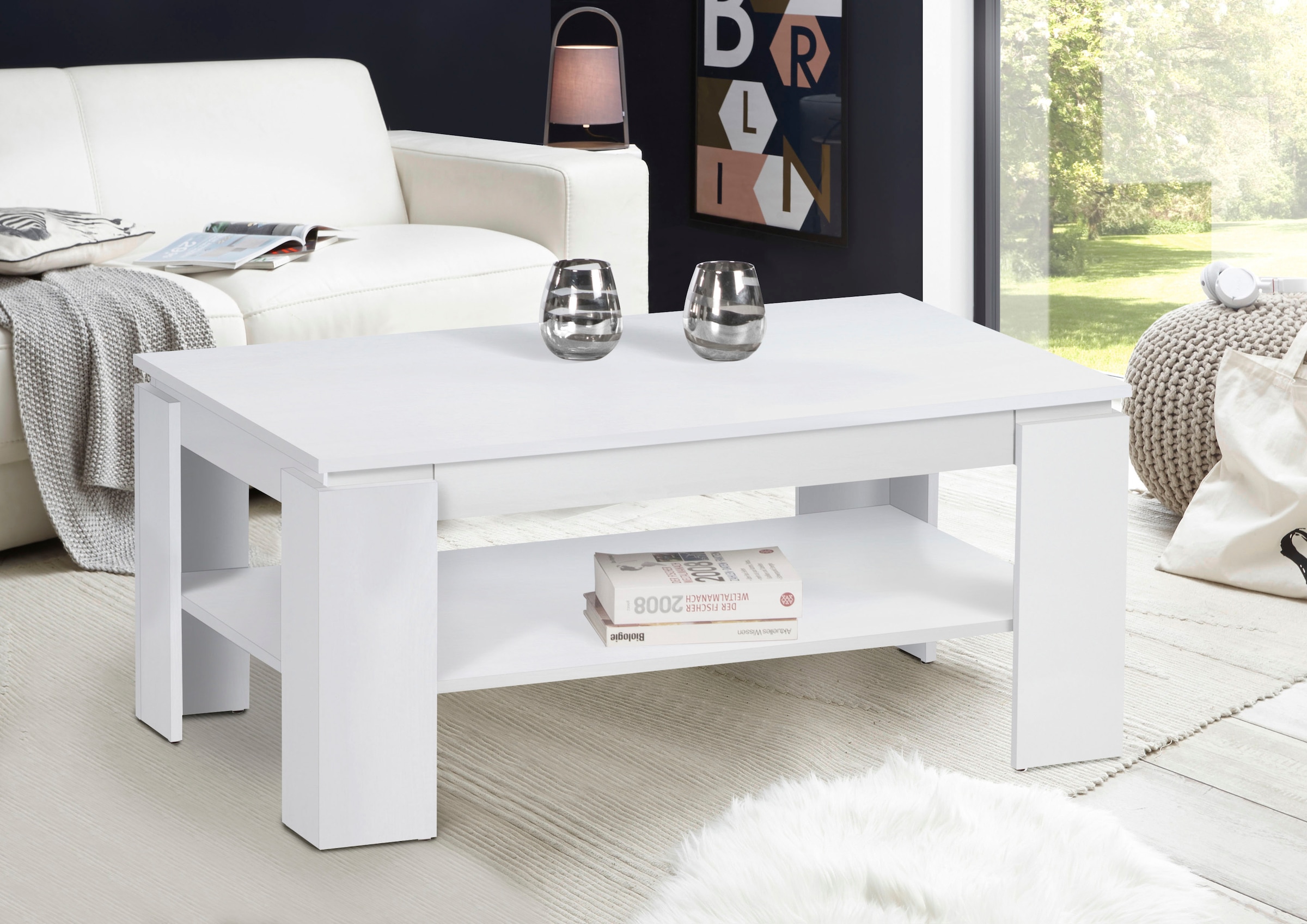Stolkom Couchtisch »Harrison mit Schublade, Tisch im Old Style Dekor, BxHxT 100x44x60 cm« Couchtisch, Wohnzimmertisch, OTTOs Choice,  1 Schubkasten, 1 Ablageboden, Old Style Dekor